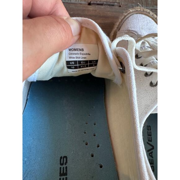 Seavees Coronado espadrille lace up sneakers women’s sz 10 - Picture 4 of 8